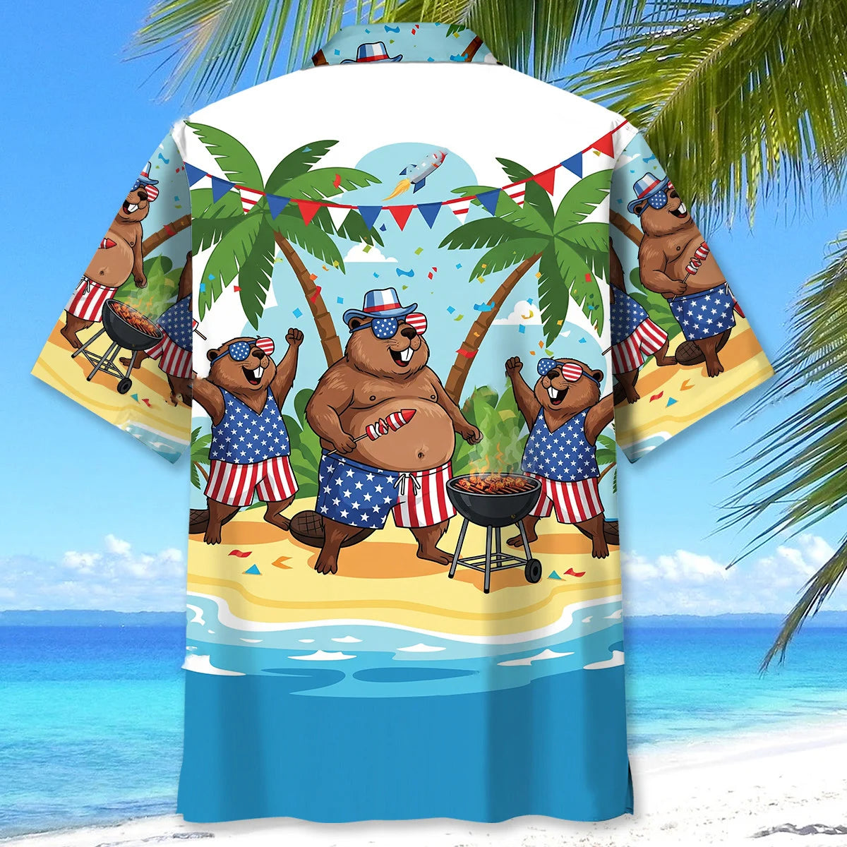Beaver Proud of America Hawaiian Shirt