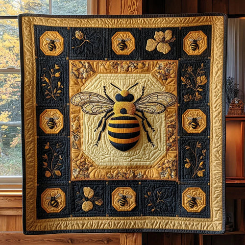 Bee Cluster Quilt Blanket