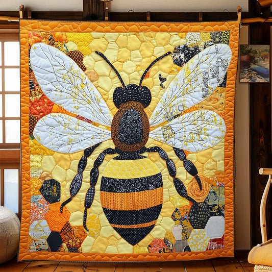 Bee Honeycomb Quilt Blanket