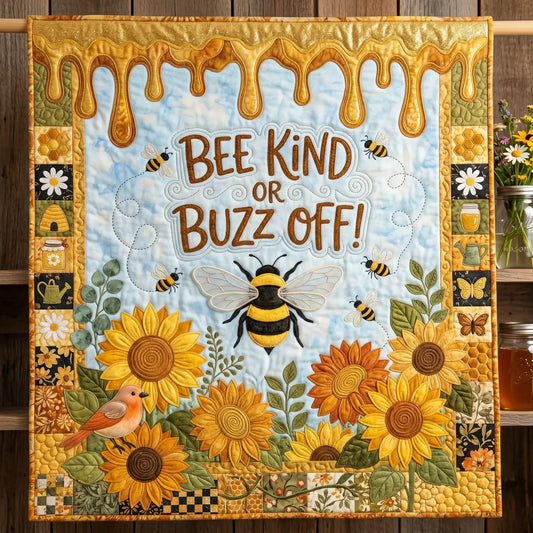 Bee Kind Quilt Blanket