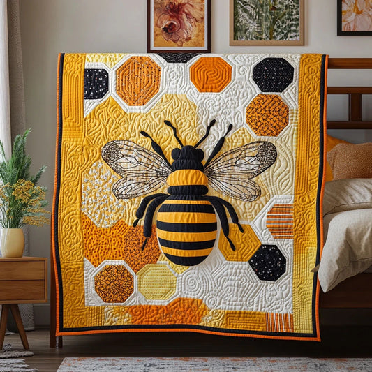 Bee Nature Quilt Blanket