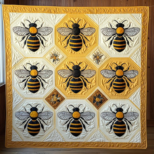 Bee Whispering Quilt Blanket