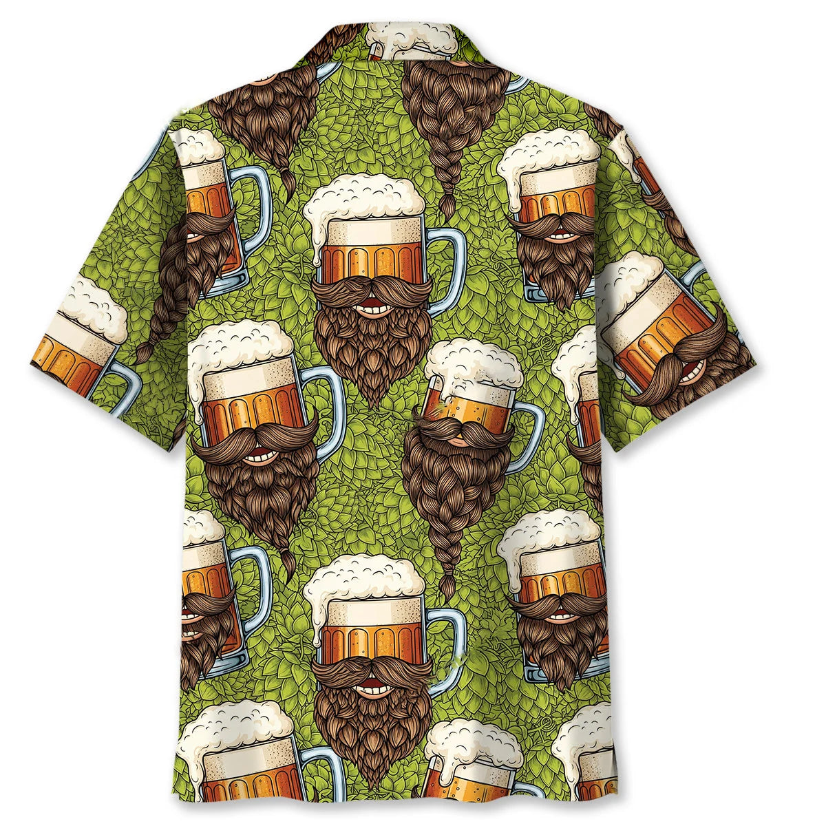 Beer Cup Has Beard Hawaiian Shirt