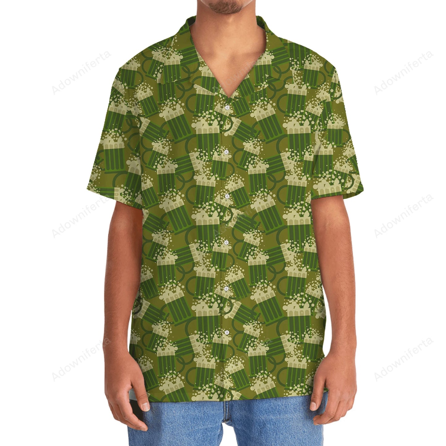 Beer Green Irish St Patrick Day Hawaiian Shirt