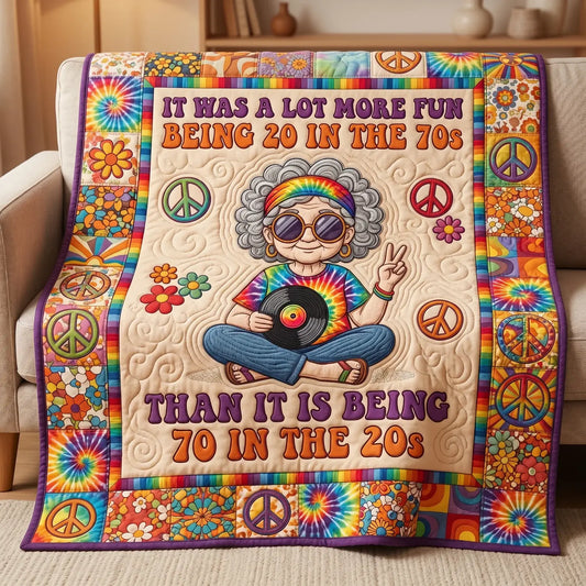 Being 20 In The 70s Quilt Blanket