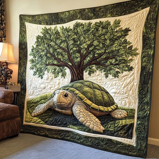 Beneath Tree Of Life Quilt Blanket