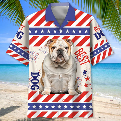 Best Dog Custom Photo Hawaiian Shirt