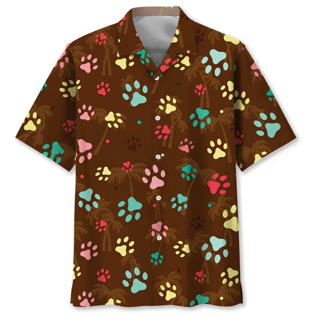 Best Dog Dad Ever Custom Photo Name Hawaiian Shirt
