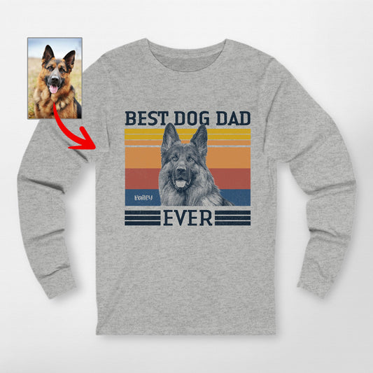 Best Dog Dad Ever Long Sleeve Shirt