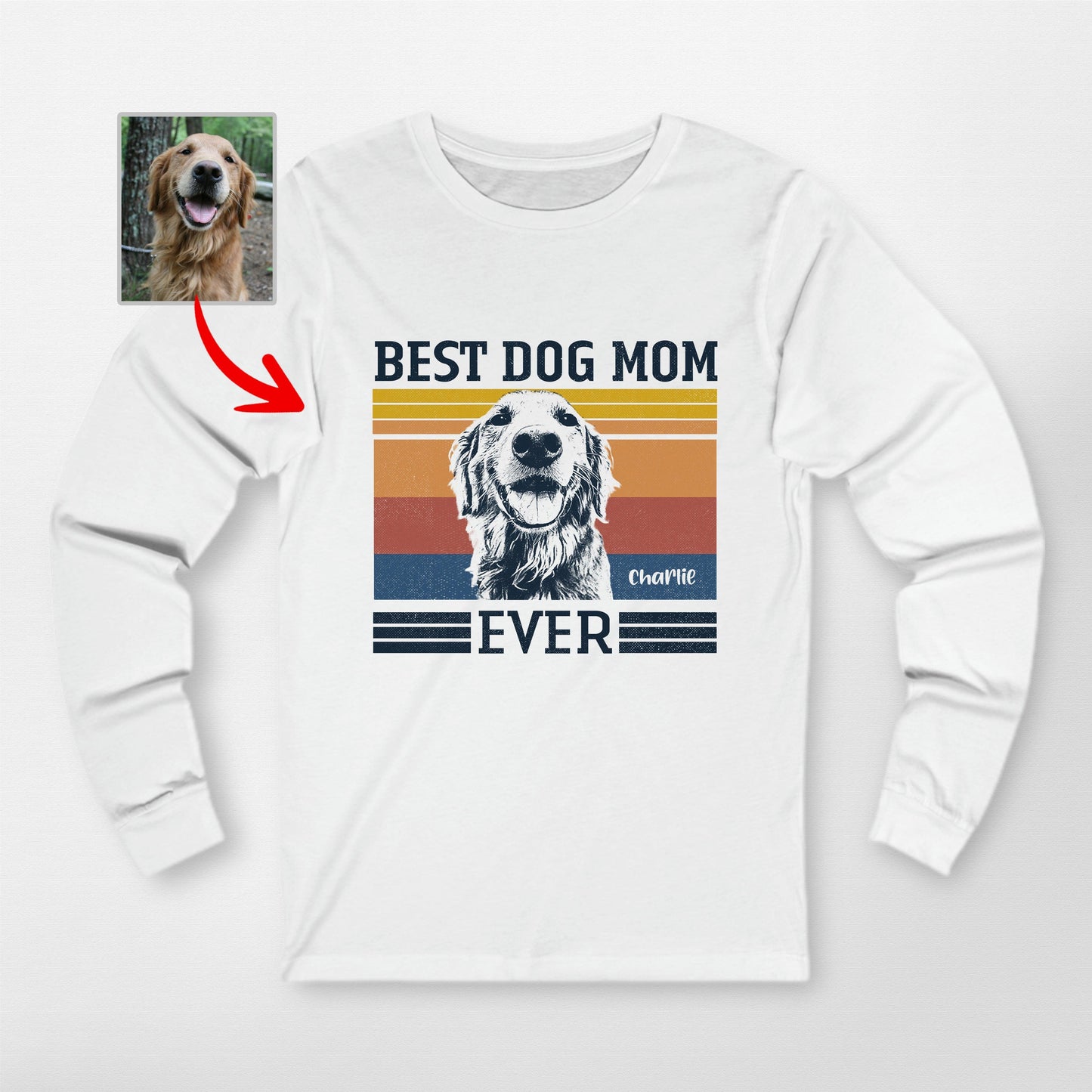 Best Dog Mom Ever Long Sleeve Shirt (view 4)