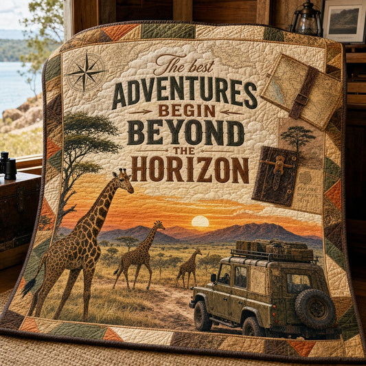Beyond Horizon Quilt Blanket - Quilted Blanket by OtterMia