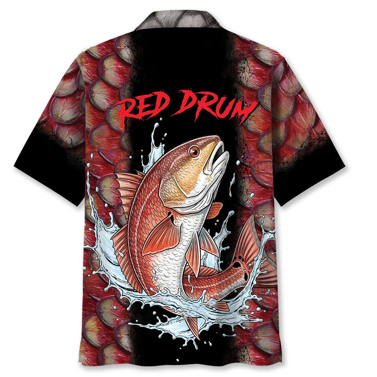 Big Redfish on Tiny Lure Hawaiian Shirt