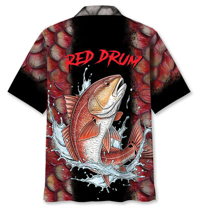 Big Redfish on Tiny Lure Hawaiian Shirt