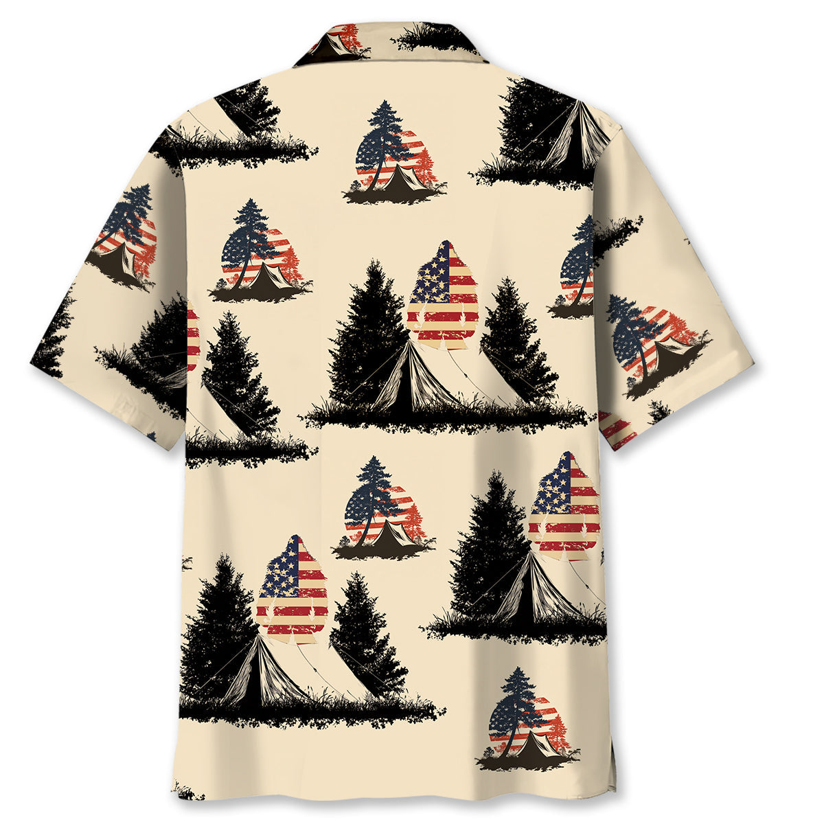Bigfoot Camping Usa Vintage Hawaiian Shirt