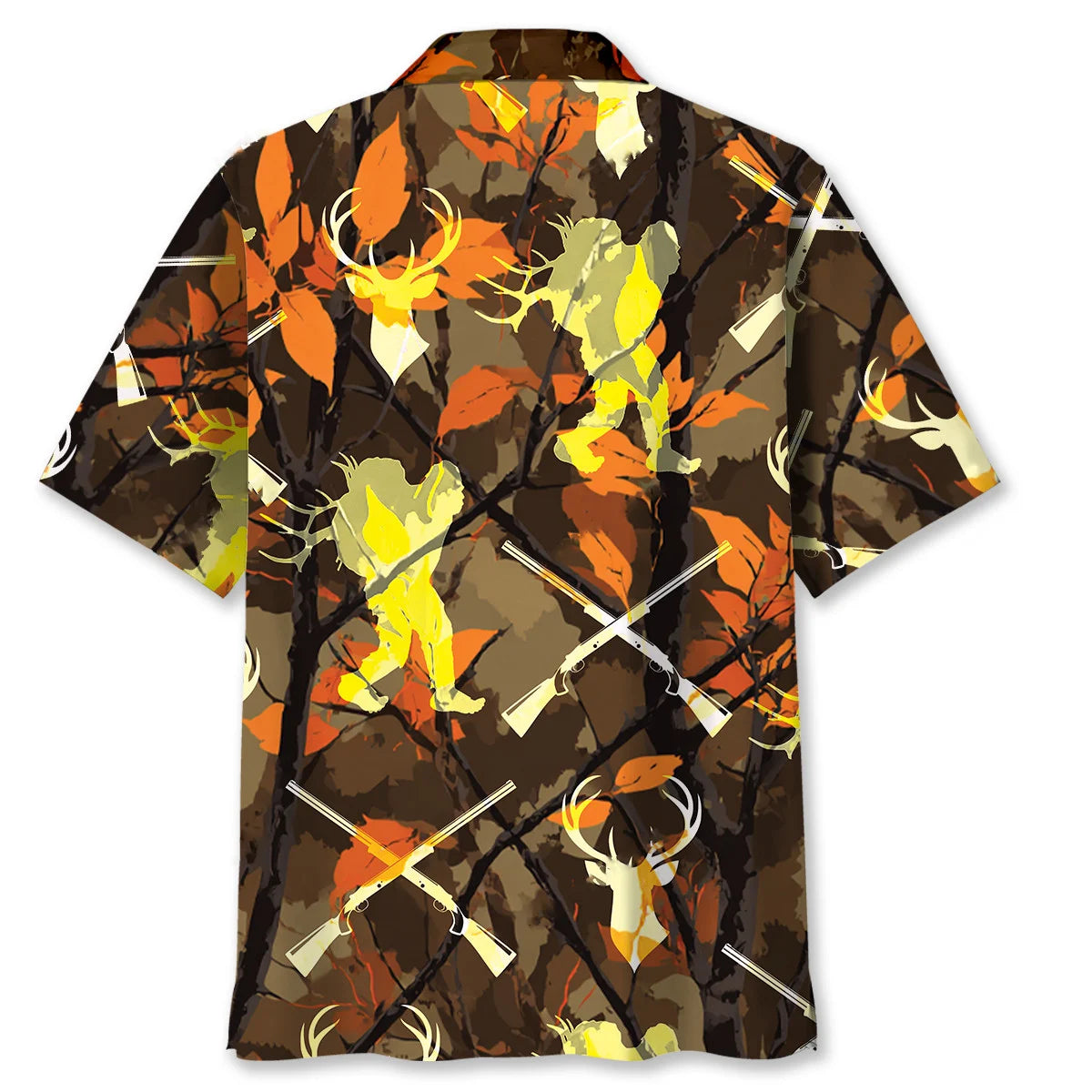 Bigfoot Deer Hunting Hawaiian Shirt