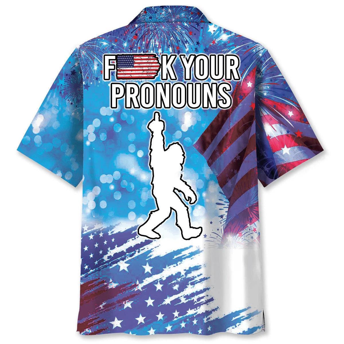 Bigfoot F K Your Pronouns Hawaiian Shirt