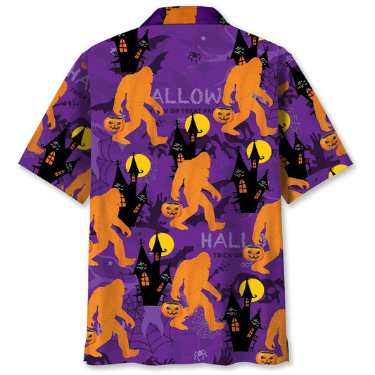 Bigfoot Happy Halloween Hawaiian Shirt
