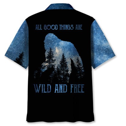Bigfoot Hello Darkness Hawaiian Shirt