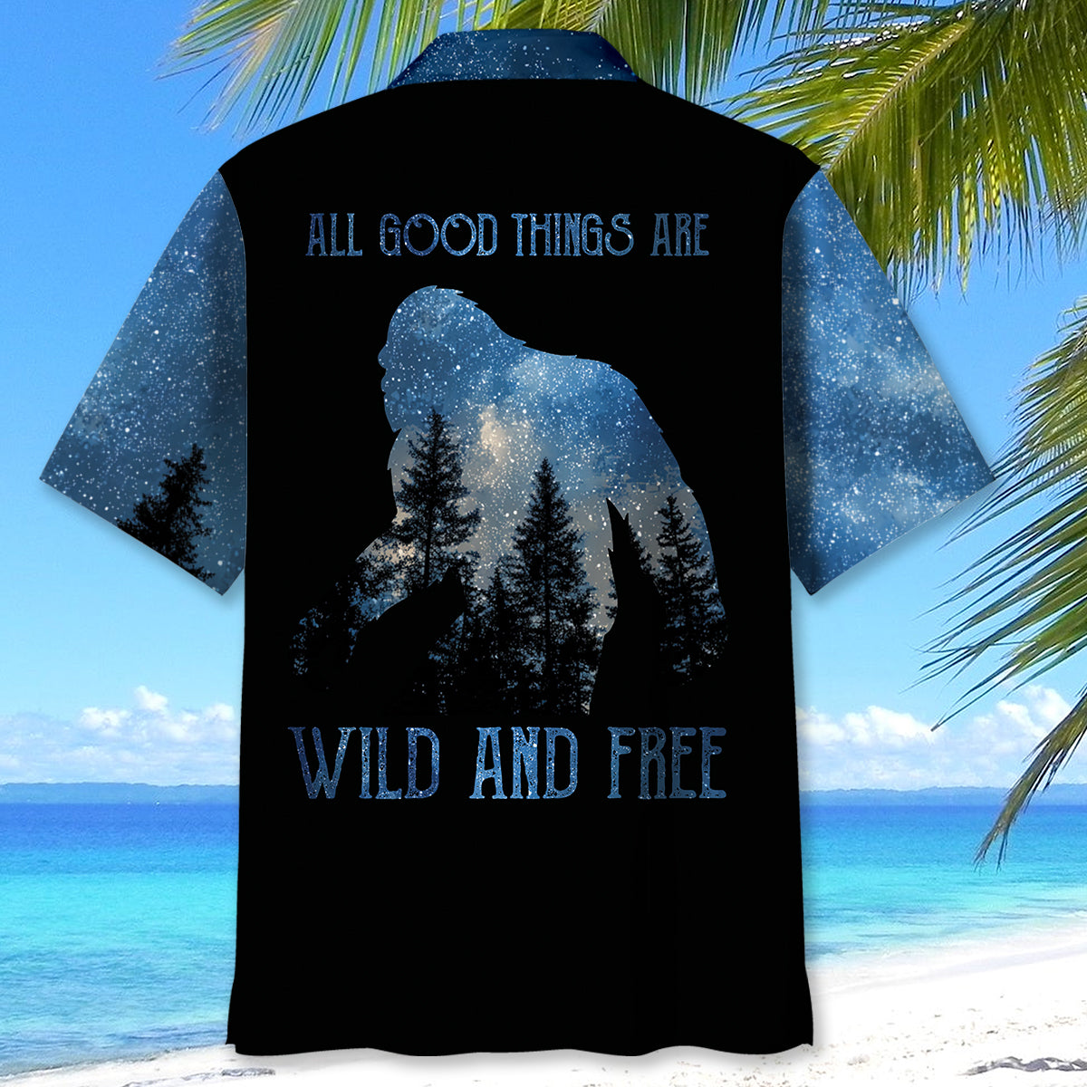Bigfoot Hello Darkness Hawaiian Shirt