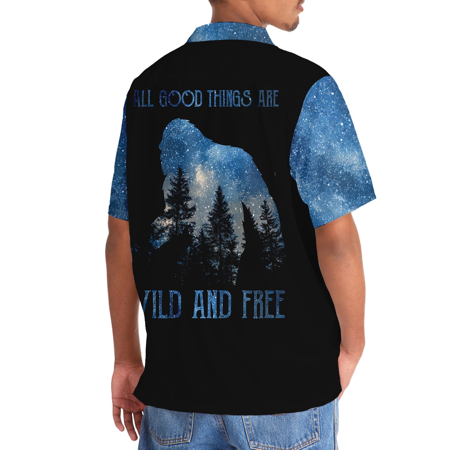 Bigfoot Hello Darkness Hawaiian Shirt