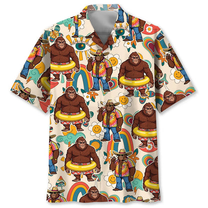 Bigfoot Hippie Soul Hawaiian Shirt