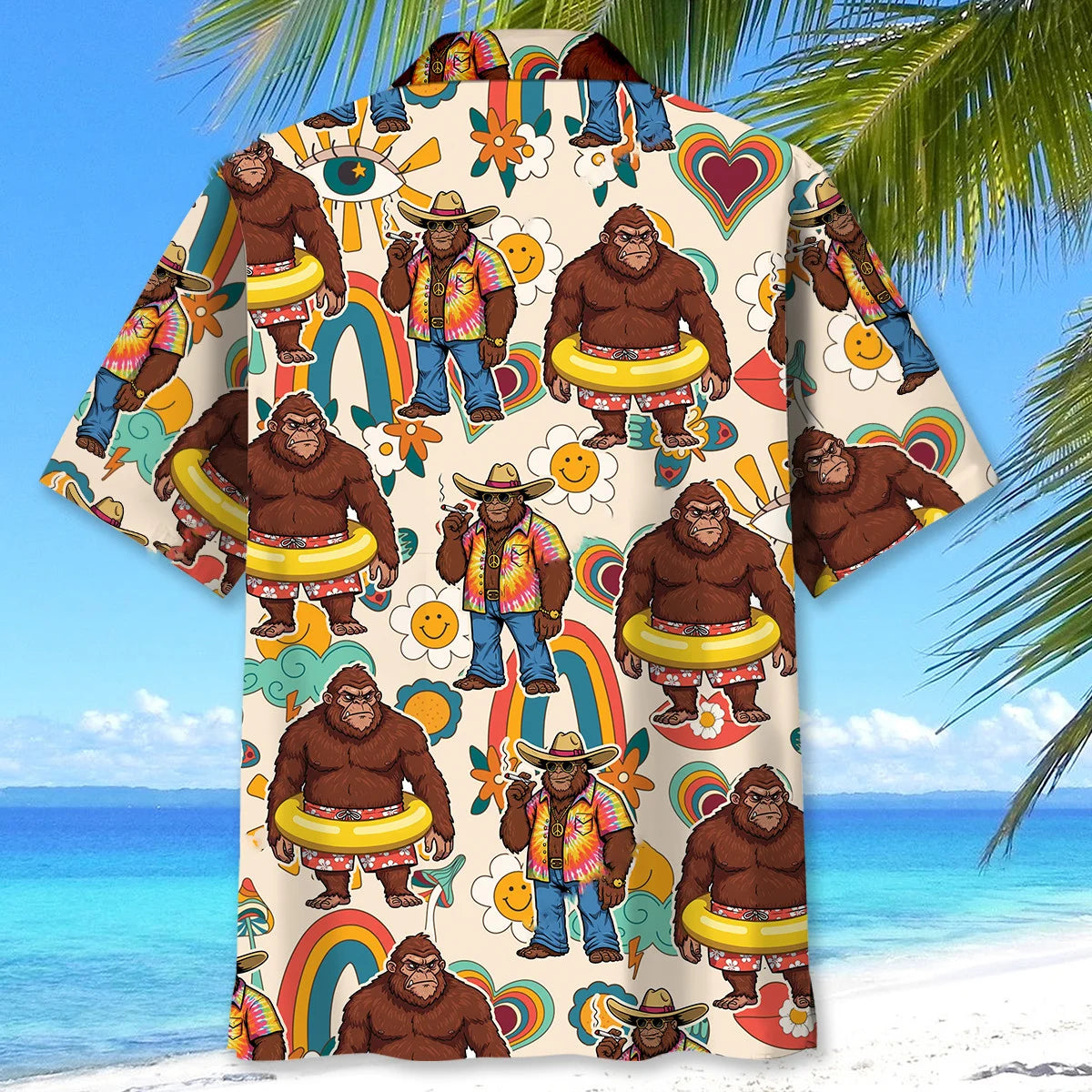 Bigfoot Hippie Soul Hawaiian Shirt