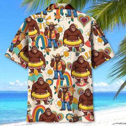 Bigfoot Hippie Soul Hawaiian Shirt