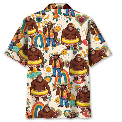 Bigfoot Hippie Soul Hawaiian Shirt