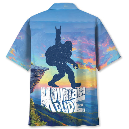 Bigfoot Mountain Hiking Hawaiian Shirt