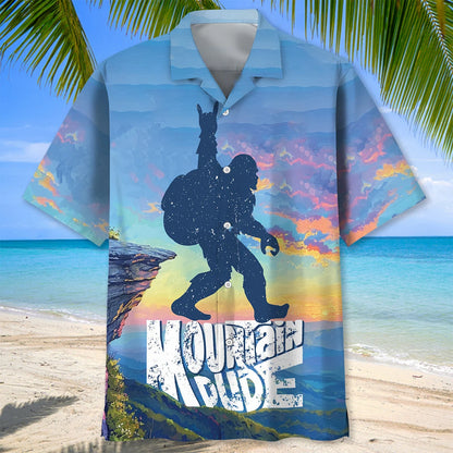 Bigfoot Mountain Hiking Hawaiian Shirt