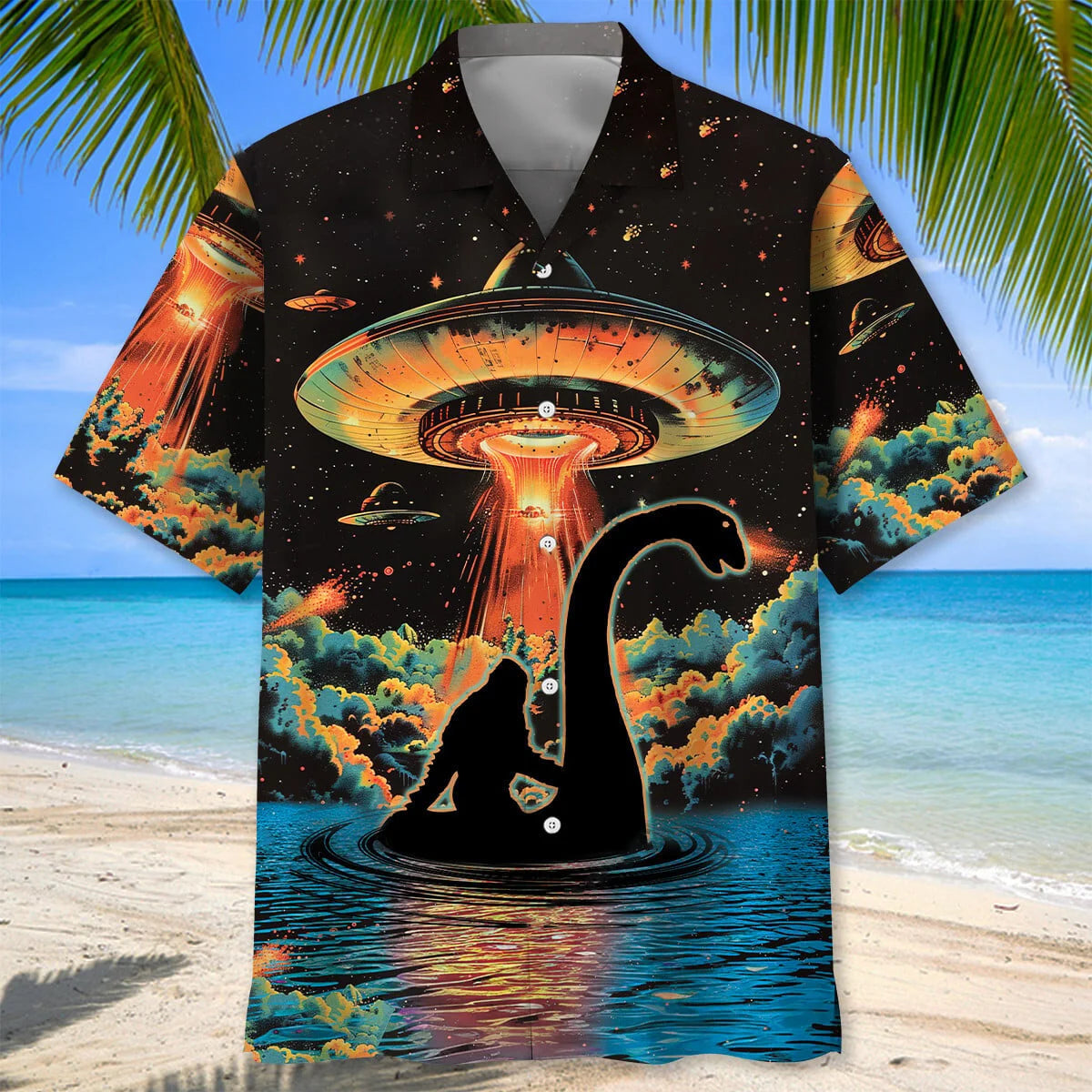 Bigfoot Nessie Ufo Hawaiian Shirt