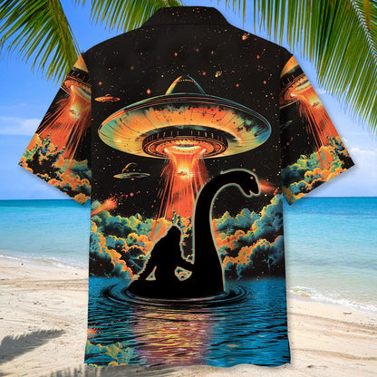 Bigfoot Nessie Ufo Hawaiian Shirt