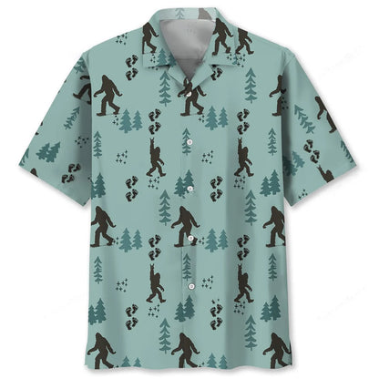 Bigfoot Pine Hawaiian Shirt