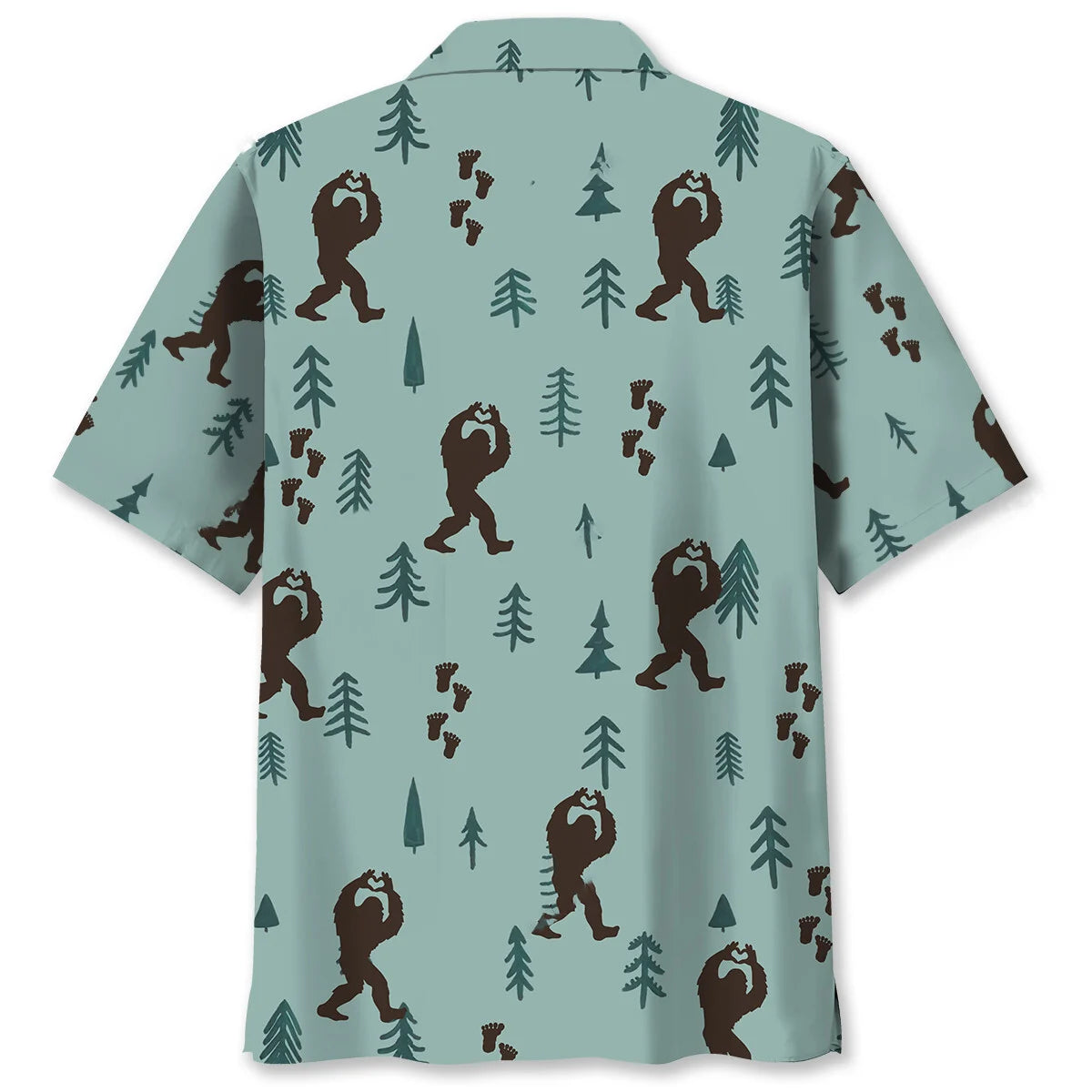 Bigfoot Silhouette Hawaiian Shirts