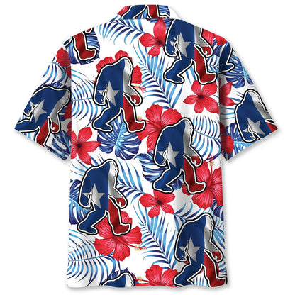 Bigfoot Texas Hawaiian Shirt