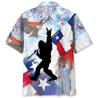 Bigfoot Texas Usa Hawaiian Shirt