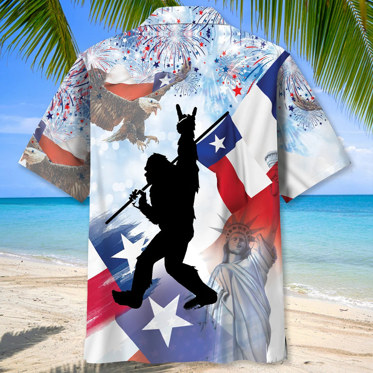 Bigfoot Texas Usa Hawaiian Shirt