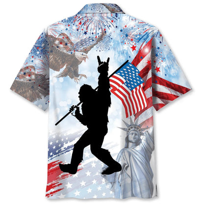 Bigfoot Usa Hawaiian Shirt