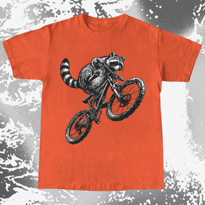 Raccoon Riding Bike Funny Cycling Shirt, funny meme tee gift (view 7)