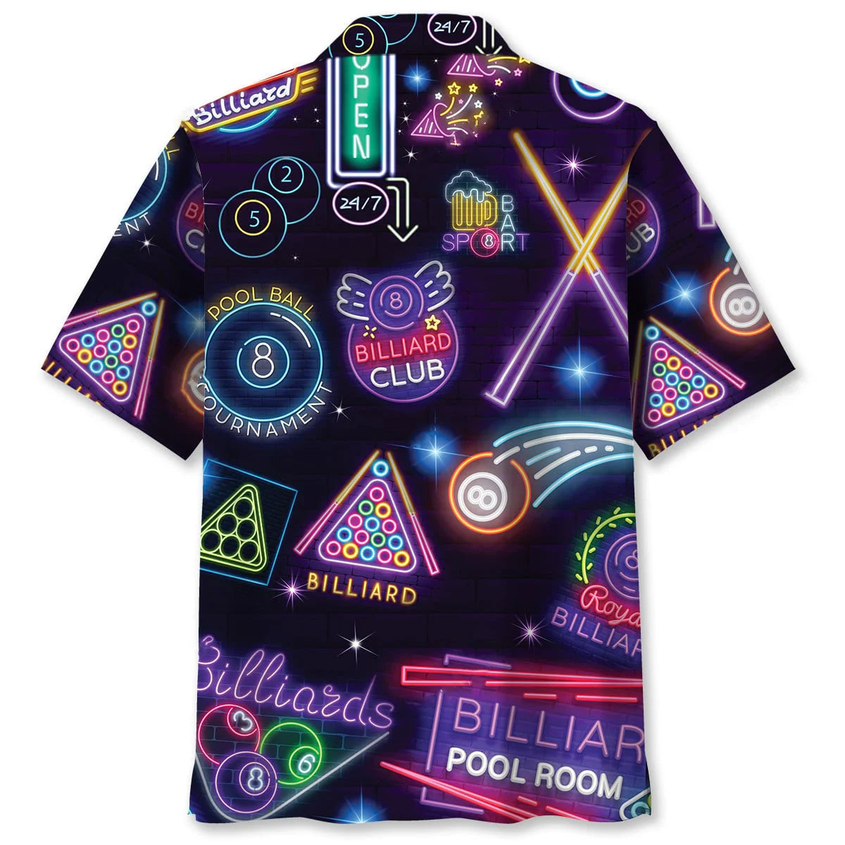 Billiard Neon Hawaiian Shirt
