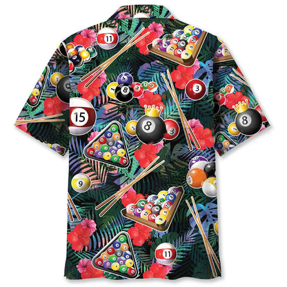 Billiard Tropical Hawaiian Shirt