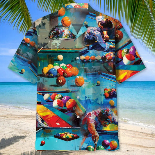 Billiard Vintage Art Hawaiian Shirt