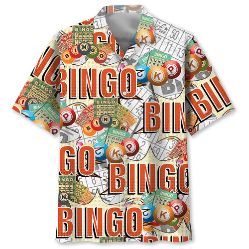 Bingo Lottery Card Retro Hawaiian Shirt
