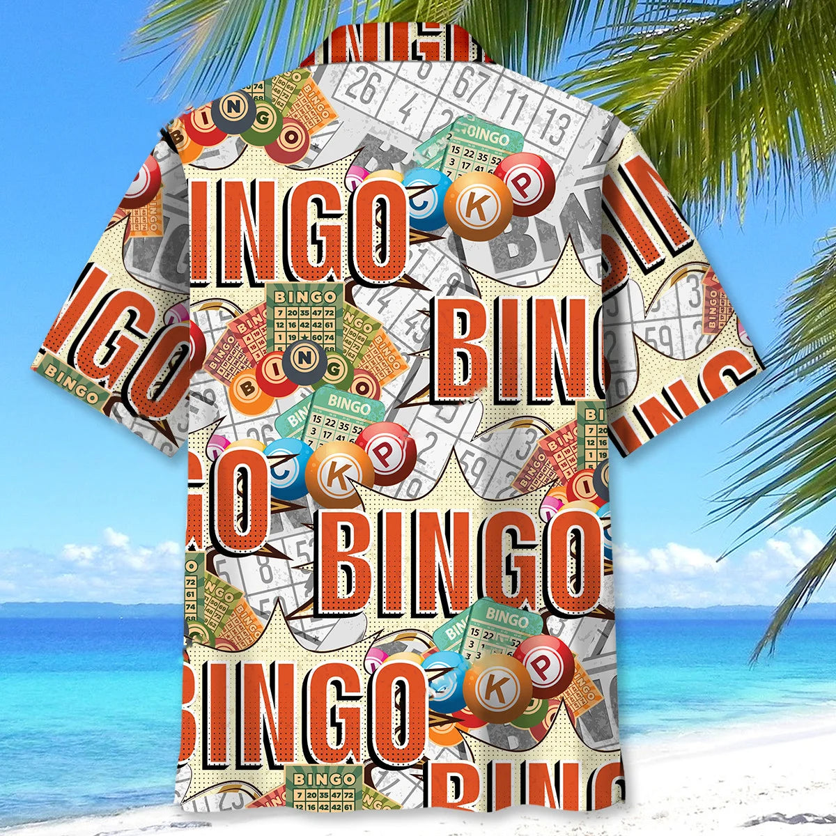 Bingo Lottery Card Retro Hawaiian Shirt
