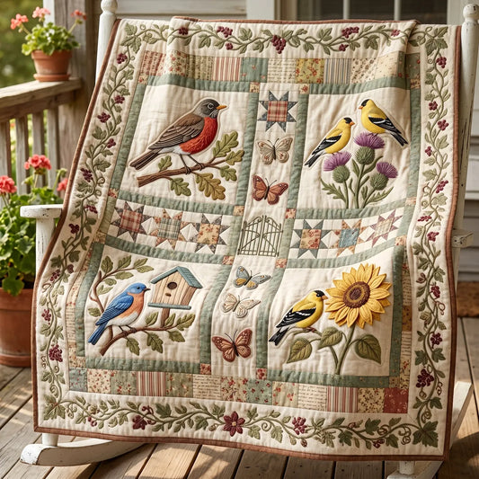 Bird Lovers Quilt Blanket