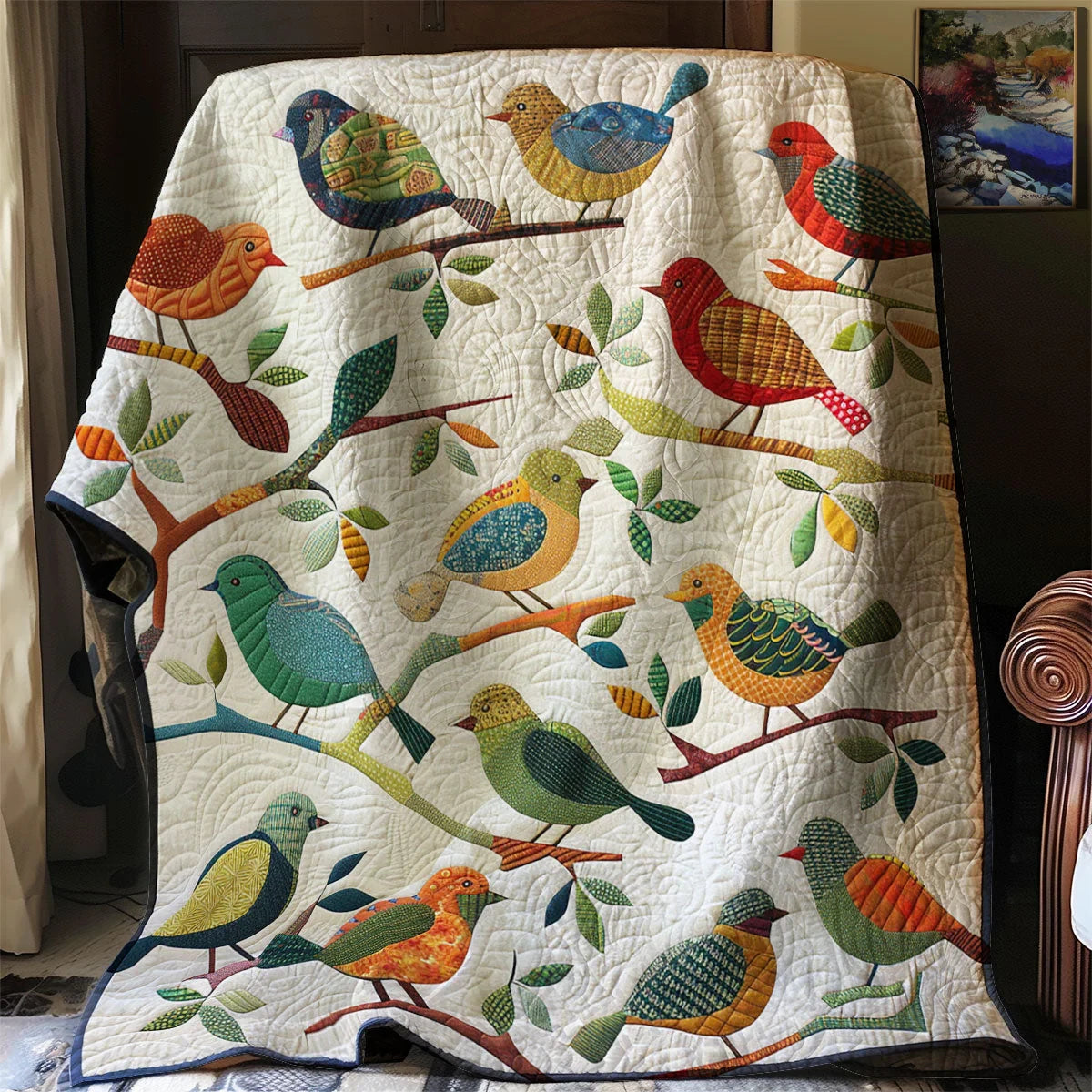 Bird Quilt Blanket