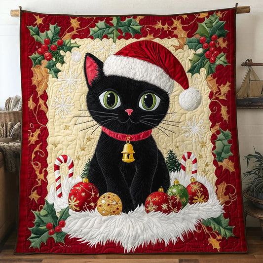 Black Cat Delight Quilt Blanket