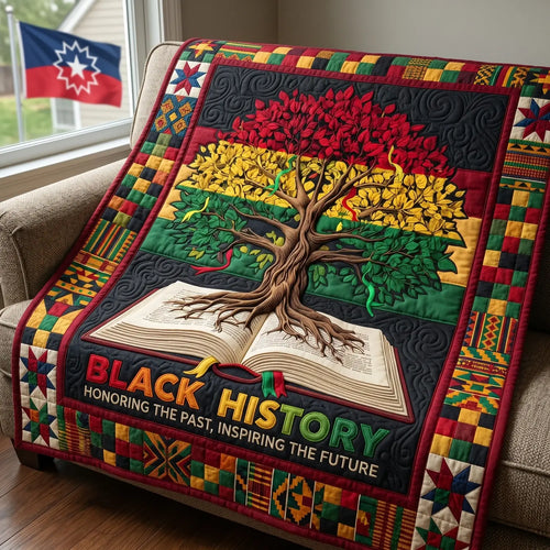 Black History Quilt Blanket