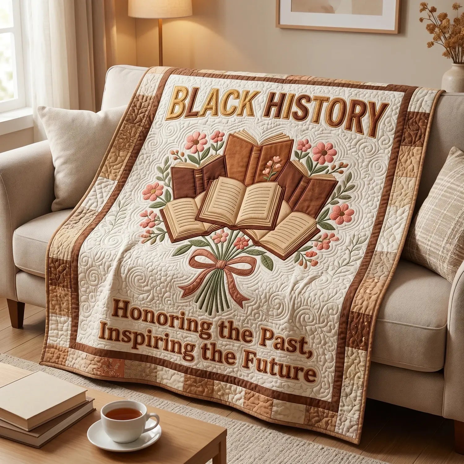 Black History Quilt Blanket