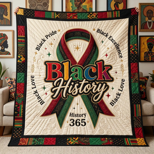 Black Pride Quilt Blanket